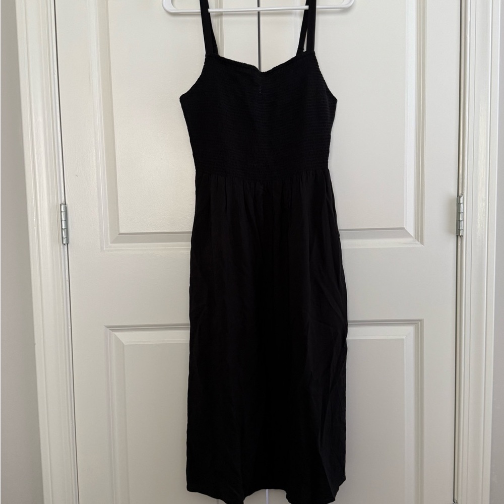 Old Navy Black Midi Dress